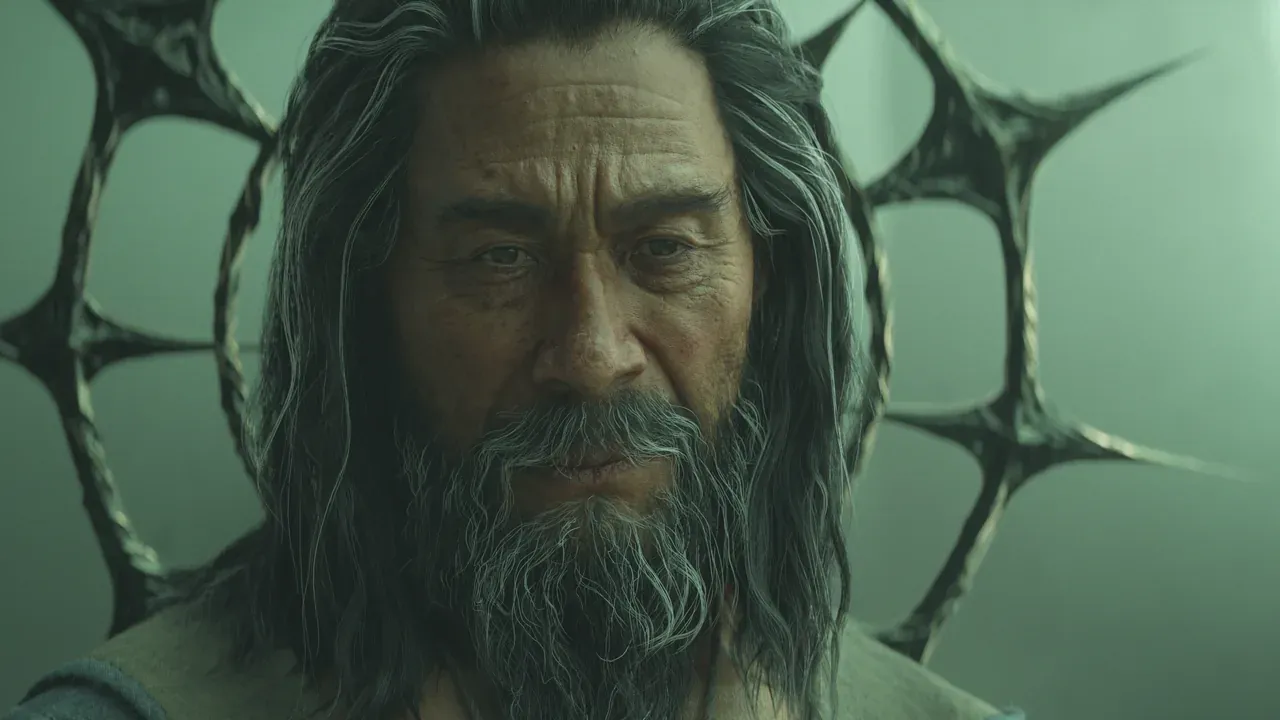 Official Lord of Hatred cinematic still: a close-up of Akarat